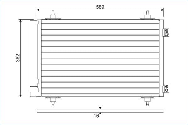 Condenser, air conditioning 814366 - image 2