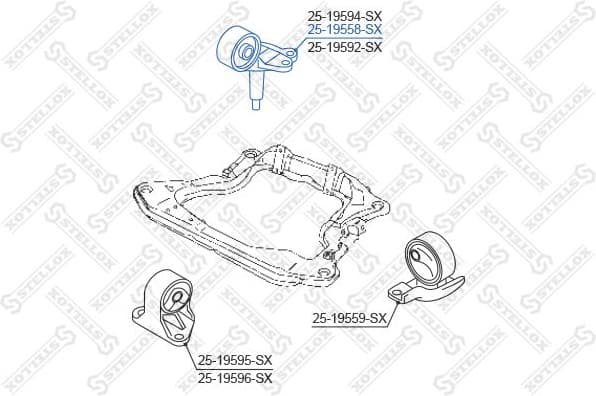 Mounting, engine 25-19558-SX - image 2