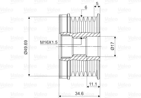 Alternator Freewheel Clutch VALEO NEW SPARE PART 588018 - image 4