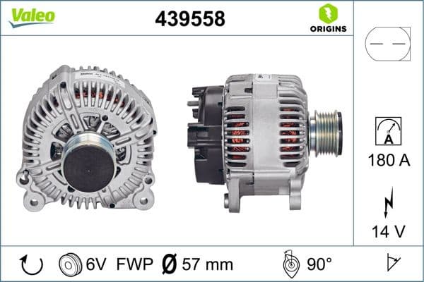 Alternator VALEO ORIGINS NEW OE TECHNOLOGY 439558 - image 6