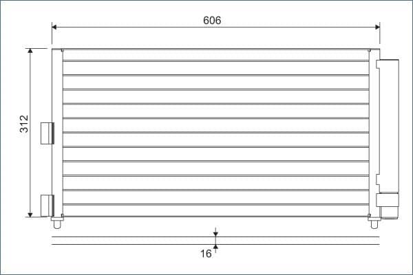 Condenser, air conditioning 818021 - image 2