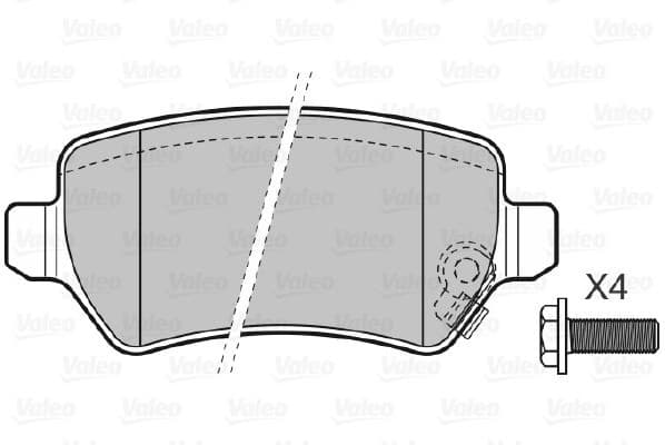 Brake Pad Set, disc brake 598584 - image 4