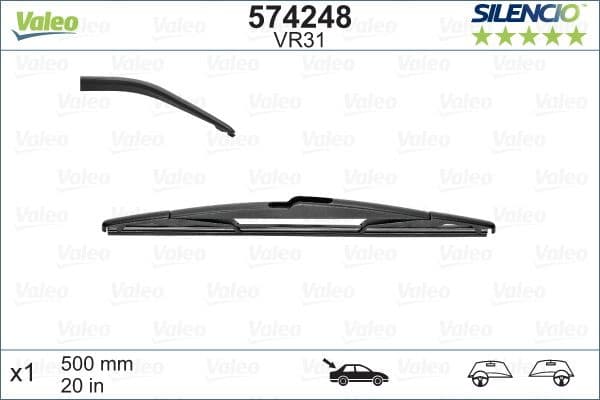 Wiper Blade SILENCIO REAR 574248 - image 4
