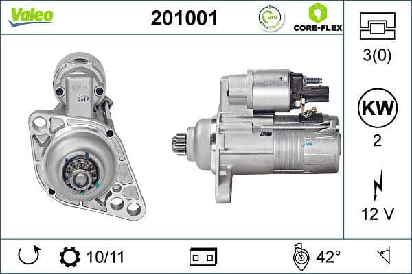Starter VALEO CORE-FLEX 201001 - image 4