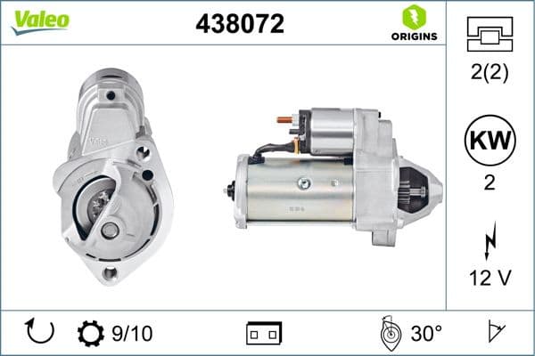 Starter VALEO ORIGINS NEW OE TECHNOLOGY 438072 - image 5