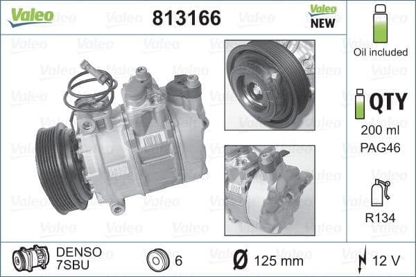 Compressor, air conditioning VALEO CORE-FLEX 813166 - image 3