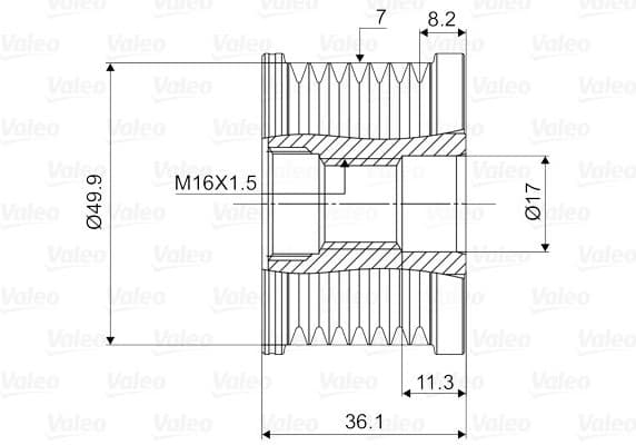 Alternator Freewheel Clutch VALEO NEW SPARE PART 588040 - image 4
