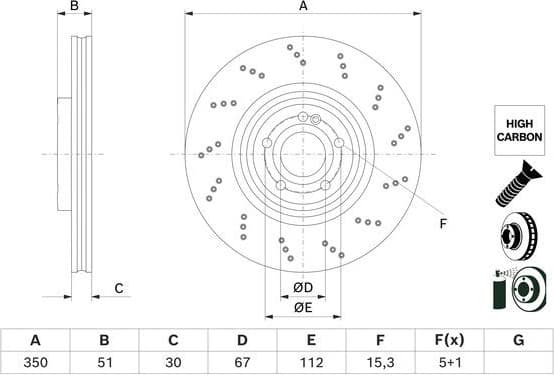 Brake Disc 0 986 479 F10