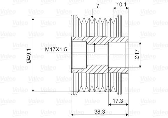 Alternator Freewheel Clutch VALEO NEW SPARE PART 588063 - image 4