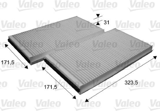 Filter, cabin air VALEO ESSENTIAL 698863 - image 2