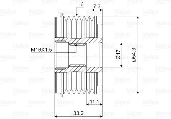 Alternator Freewheel Clutch VALEO NEW SPARE PART 588015 - image 4