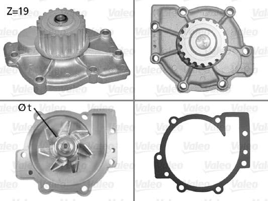 Water Pump, engine cooling 506325 - image 2