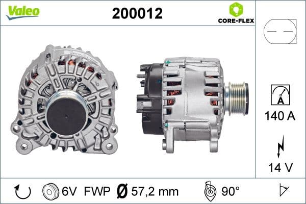 Alternator VALEO CORE-FLEX 200012 - image 4