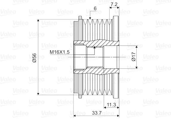 Alternator Freewheel Clutch VALEO NEW SPARE PART 588104 - image 3