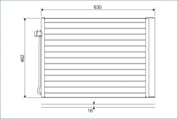 Condenser, air conditioning 814367 - image 2