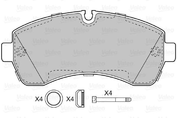 Brake Pad Set, disc brake 598881 - image 4