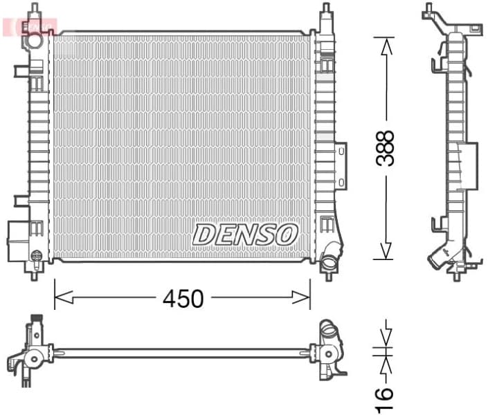 Radiator, engine cooling DRM46054