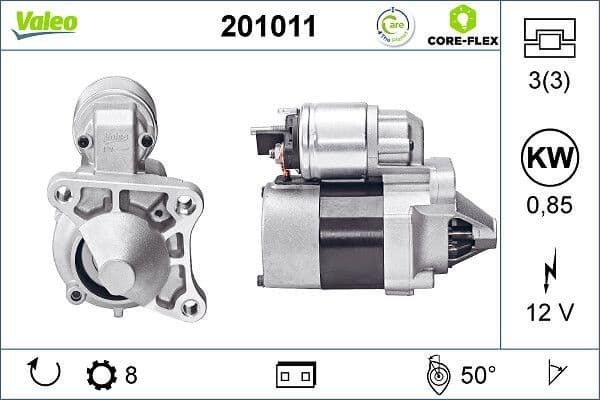 Starter VALEO CORE-FLEX 201011 - image 5