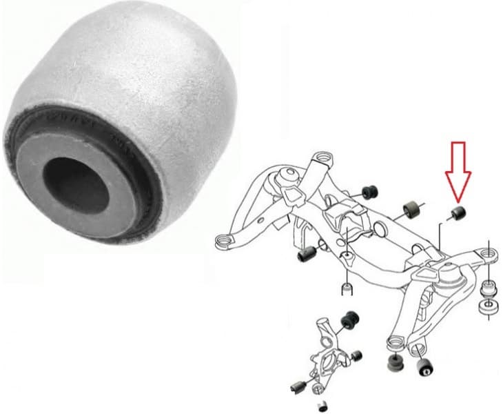 Silentblock rear axle 29510 01 - image 3