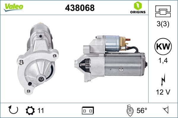 Starter VALEO ORIGINS NEW OE TECHNOLOGY 438068 - image 5