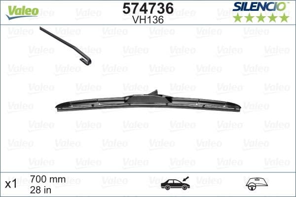 Wiper Blade SILENCIO HYBRID SINGLE 574736 - image 4