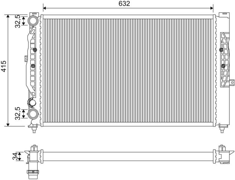 Radiator, engine cooling 731537 - image 2