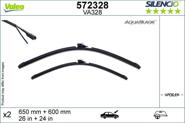 Wiper Blade SILENCIO AQUABLADE SET 572328 - image 6