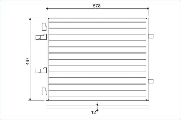 Condenser, air conditioning 814172 - image 2