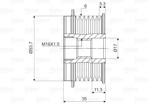 Alternator Freewheel Clutch VALEO NEW SPARE PART 588080 - image 4