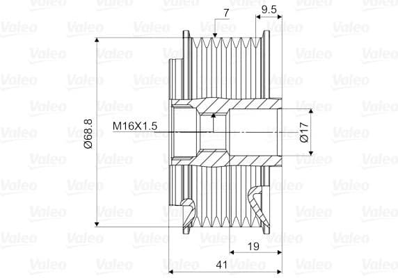 Alternator Freewheel Clutch VALEO NEW SPARE PART 588075 - image 3