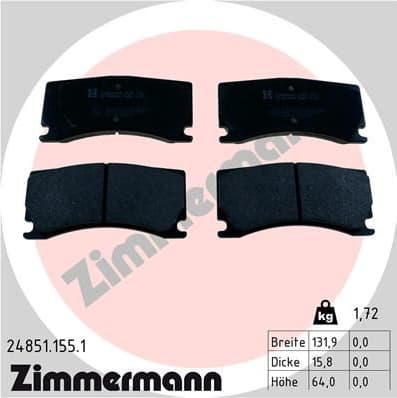 Brake Pad Set, disc brake 24851.155.1