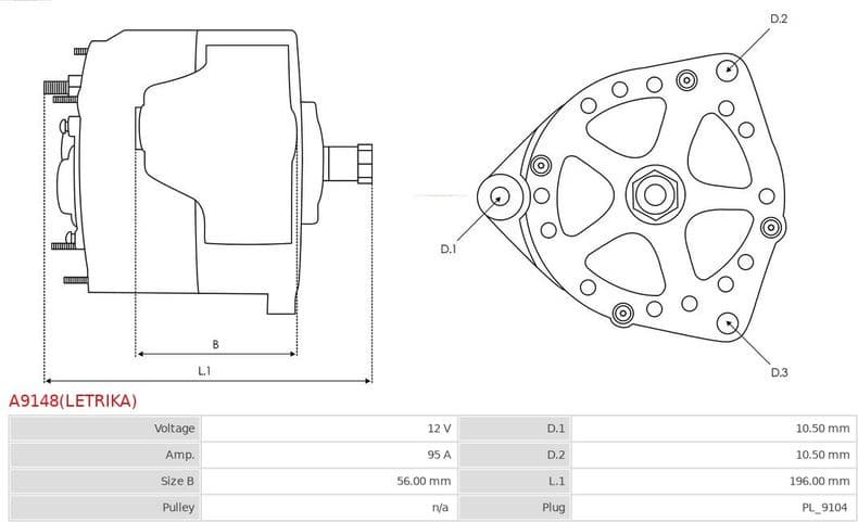 Alternator Letrika A9148(LETRIKA) - image 5
