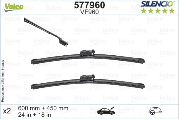 Wiper Blade SILENCIO FLAT BLADE SET 577960 - image 6