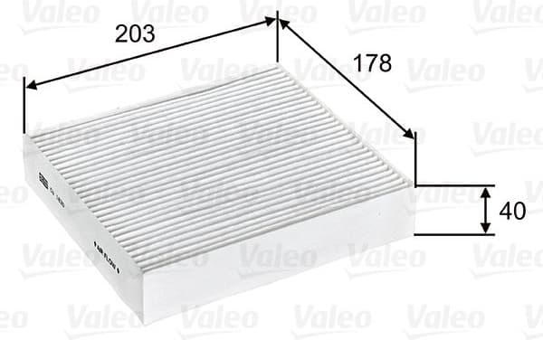 Filter, cabin air VALEO ESSENTIAL 715603 - image 3
