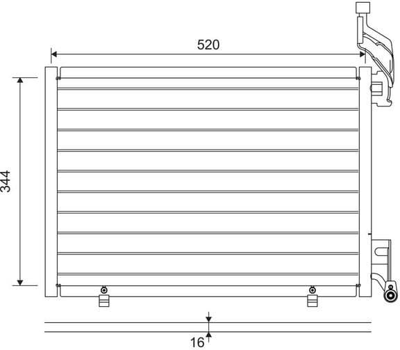 Condenser, air conditioning 814075 - image 2