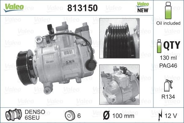 Compressor, air conditioning VALEO CORE-FLEX 813150 - image 3