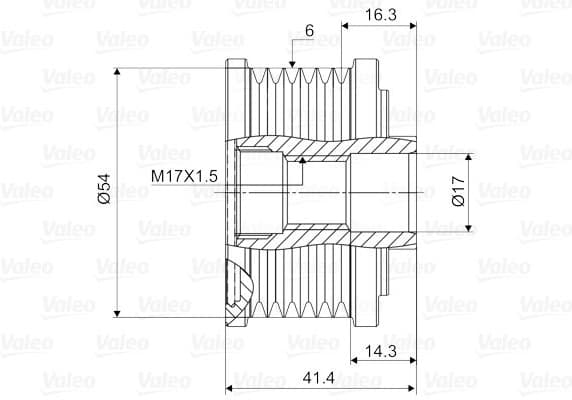 Alternator Freewheel Clutch VALEO NEW SPARE PART 588045 - image 4
