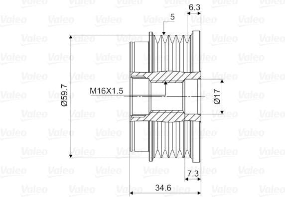 Alternator Freewheel Clutch VALEO NEW SPARE PART 588073 - image 4