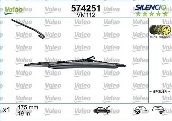Wiper Blade SILENCIO CONVENTIONAL SINGLE 574251 - image 4