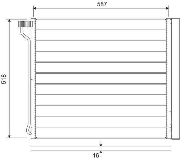 Condenser, air conditioning 822649 - image 2