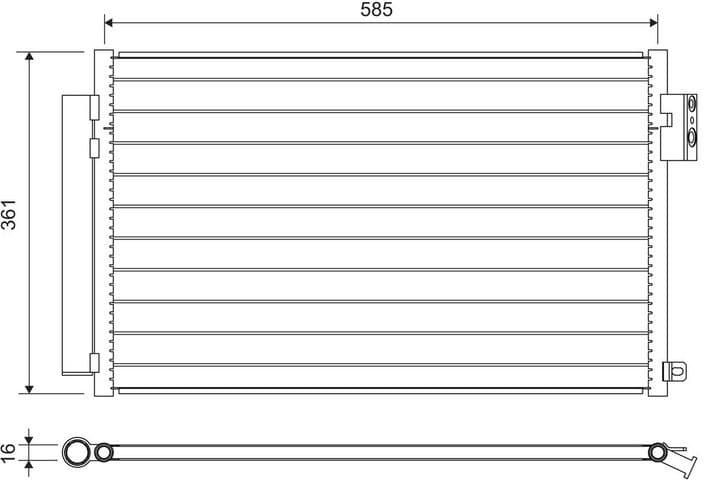 Condenser, air conditioning 822641 - image 2