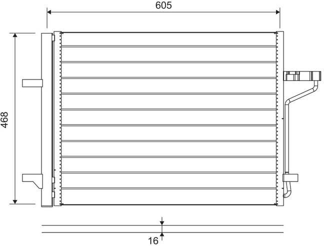 Condenser, air conditioning 812877