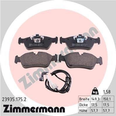 Brake Pad Set, disc brake 23935.175.2