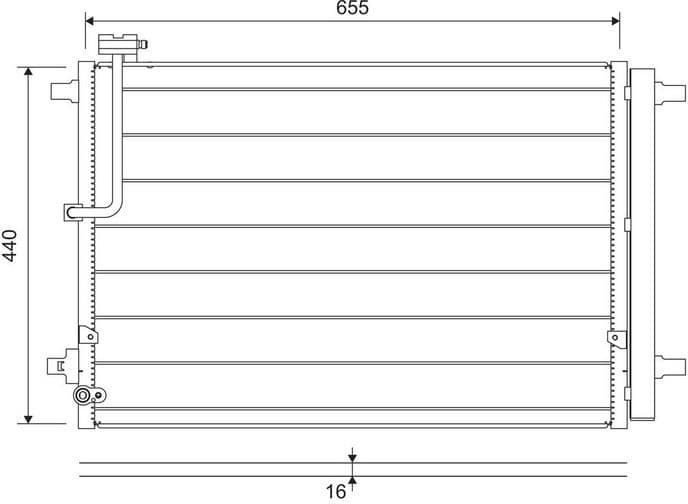 Condenser, air conditioning 822657 - image 2