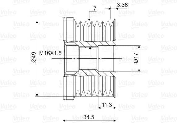 Alternator Freewheel Clutch VALEO NEW SPARE PART 588113 - image 4