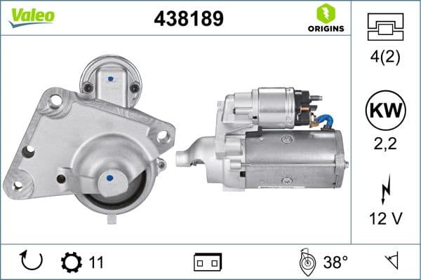 Starter VALEO ORIGINS NEW OE TECHNOLOGY 438189 - image 3