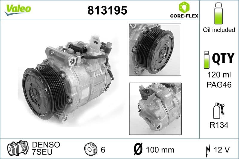 Compressor, air conditioning VALEO CORE-FLEX 813195 - image 3