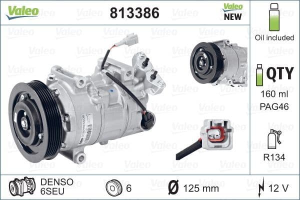 Compressor, air conditioning VALEO CORE-FLEX 813386 - image 5