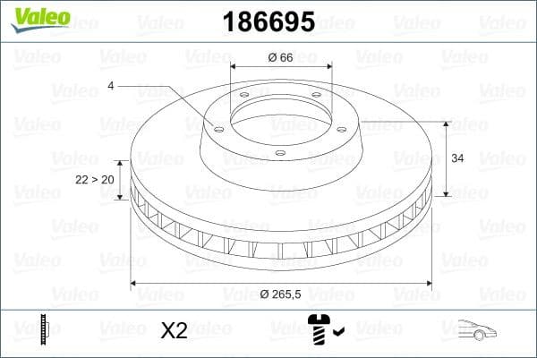 Brake Disc 186695 - image 5
