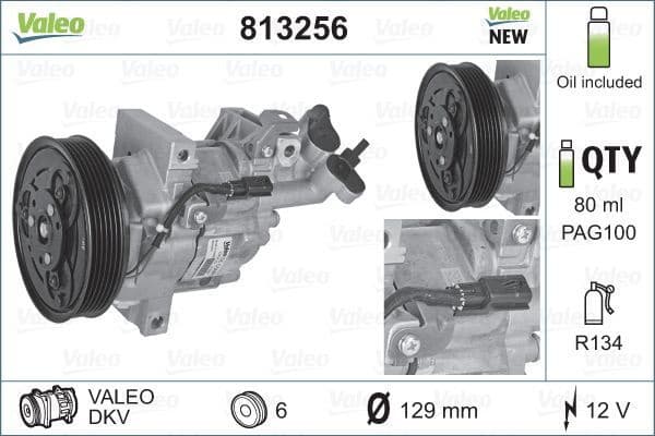 Compressor, air conditioning VALEO ORIGINS NEW OE TECHNOLOGY 813256 - image 2